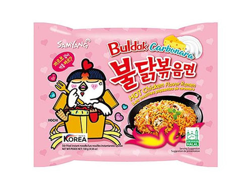 Buldak Hot Chicken Ramen Carbonara, 130g