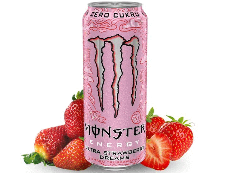 Monster Ultra Strawberry Dreams, 500ml