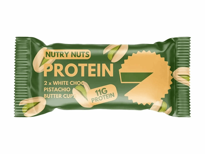 Nutry Nuts White Choc Pistachio Butter Cups, (2 Stück, 42g)