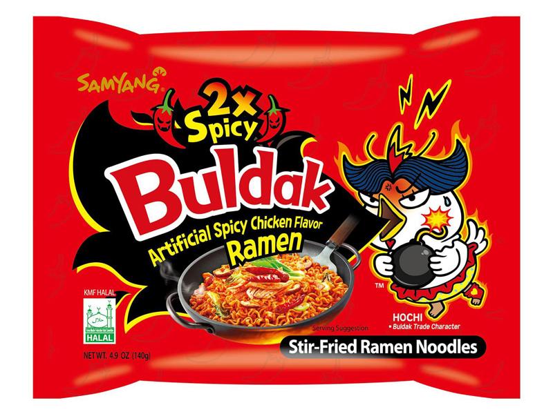 Buldak Samyang Fire Chicken 2X Spicy Ramen Pouch, 140g