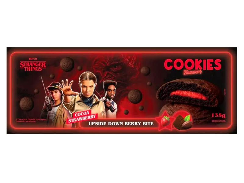 Stranger Things Cookies Cocoa Strawberry, 135g