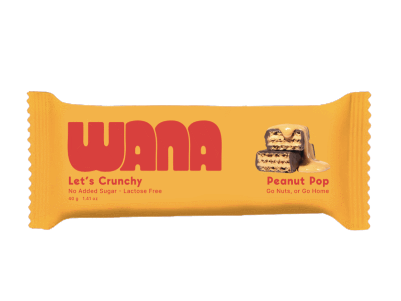 Wana Crunchy Waffel Peanut Pop, 40g